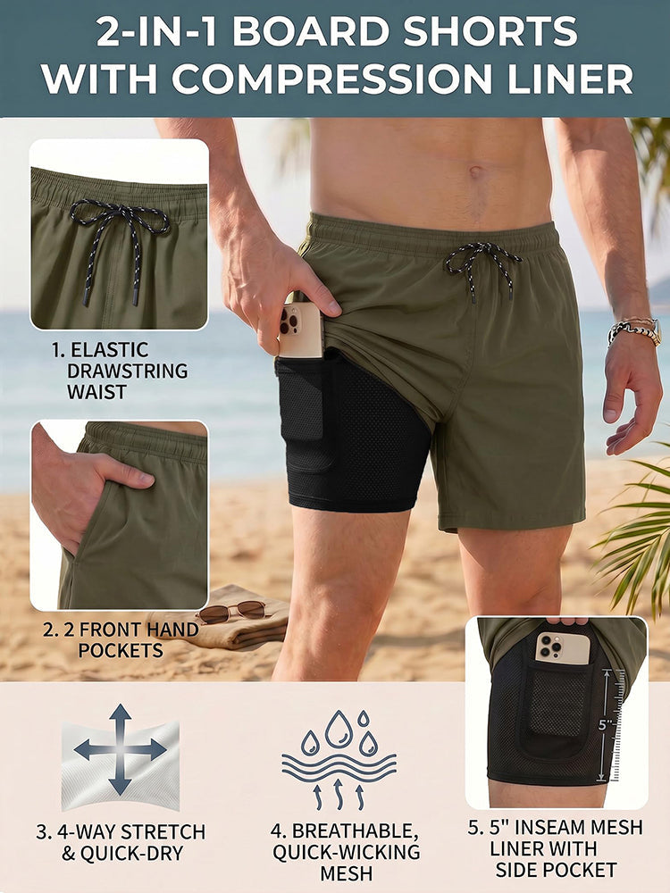Classic Compression Liner 2 in 1 Boardshorts (US Only)
