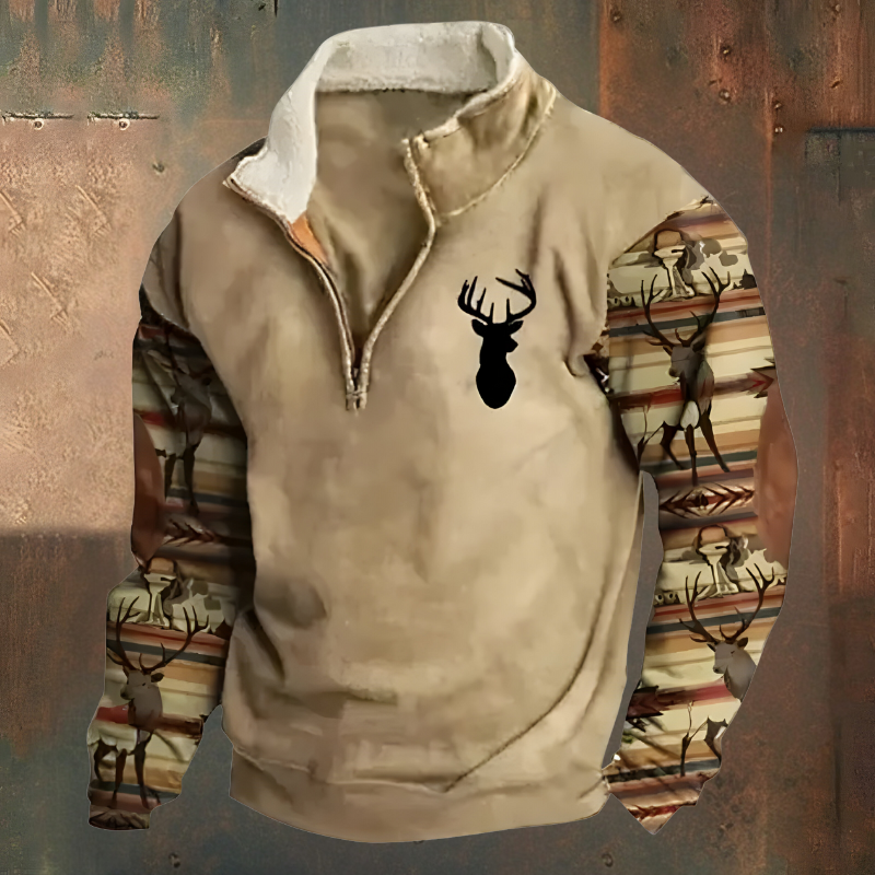 Roan™ | Casual Geborduurde Half Zip Trui