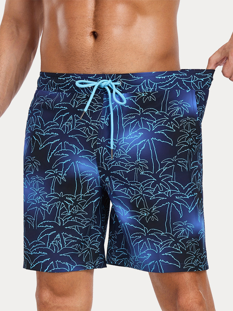Vacation Ready Compression Lined Swim Trunks