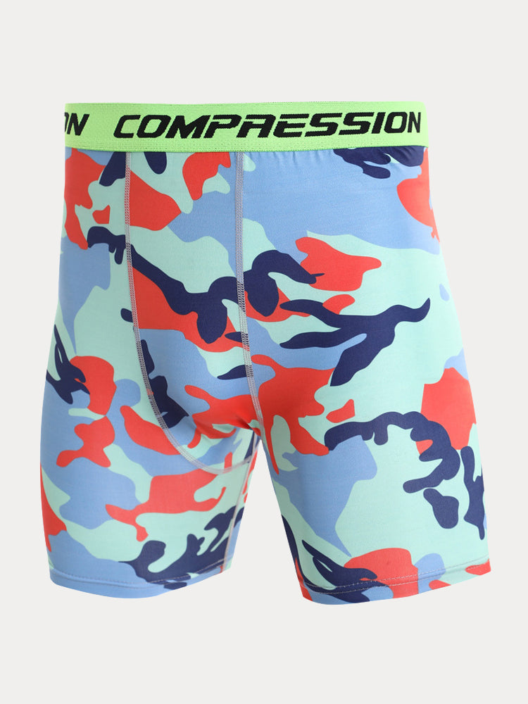 Men's Camo Compression Training Shorts