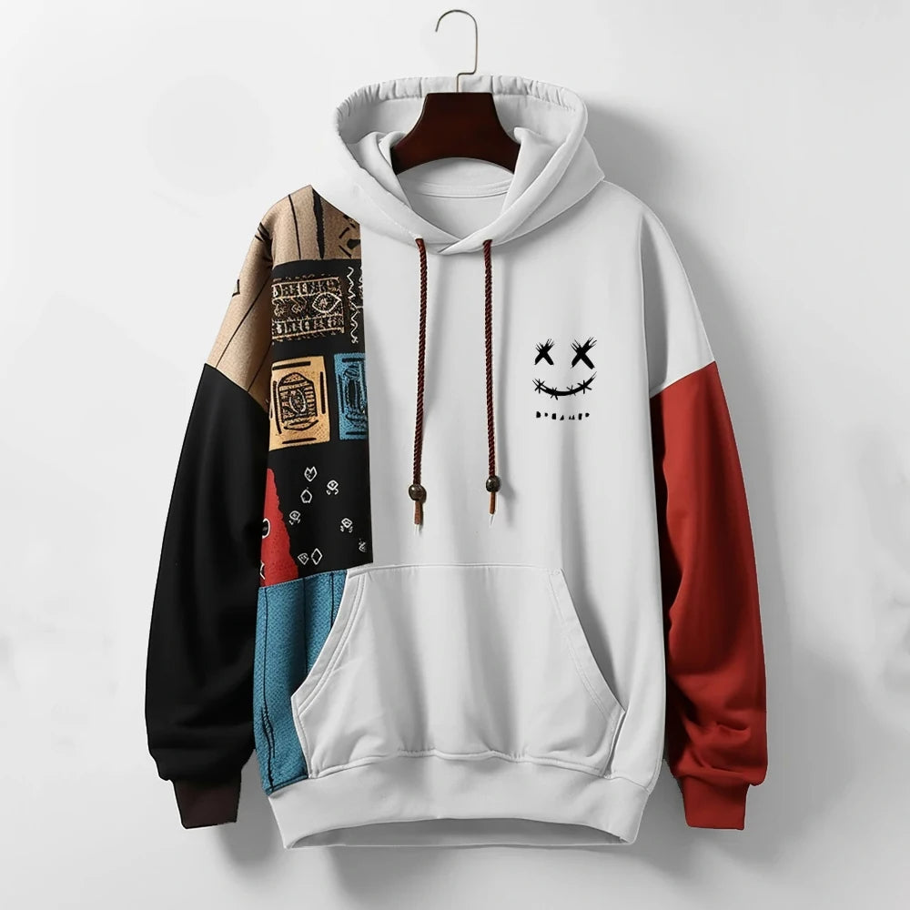 Luné® | Navo — Moderne Patchwork Hoodie