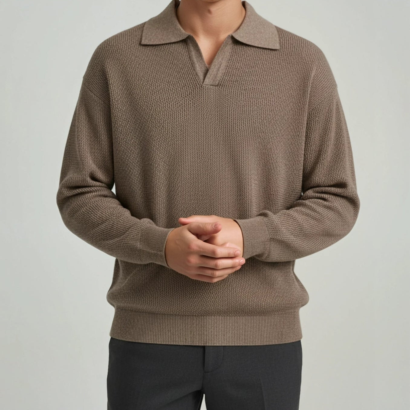Luné® | Lorenzo — Luxe Gebreide Polo