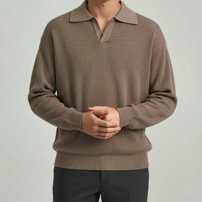 Luné® | Lorenzo — Luxe Gebreide Polo