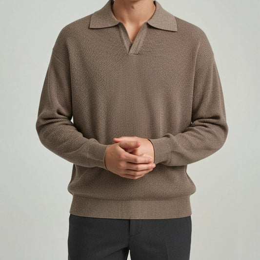 Luné® | Lorenzo — Luxe Gebreide Polo