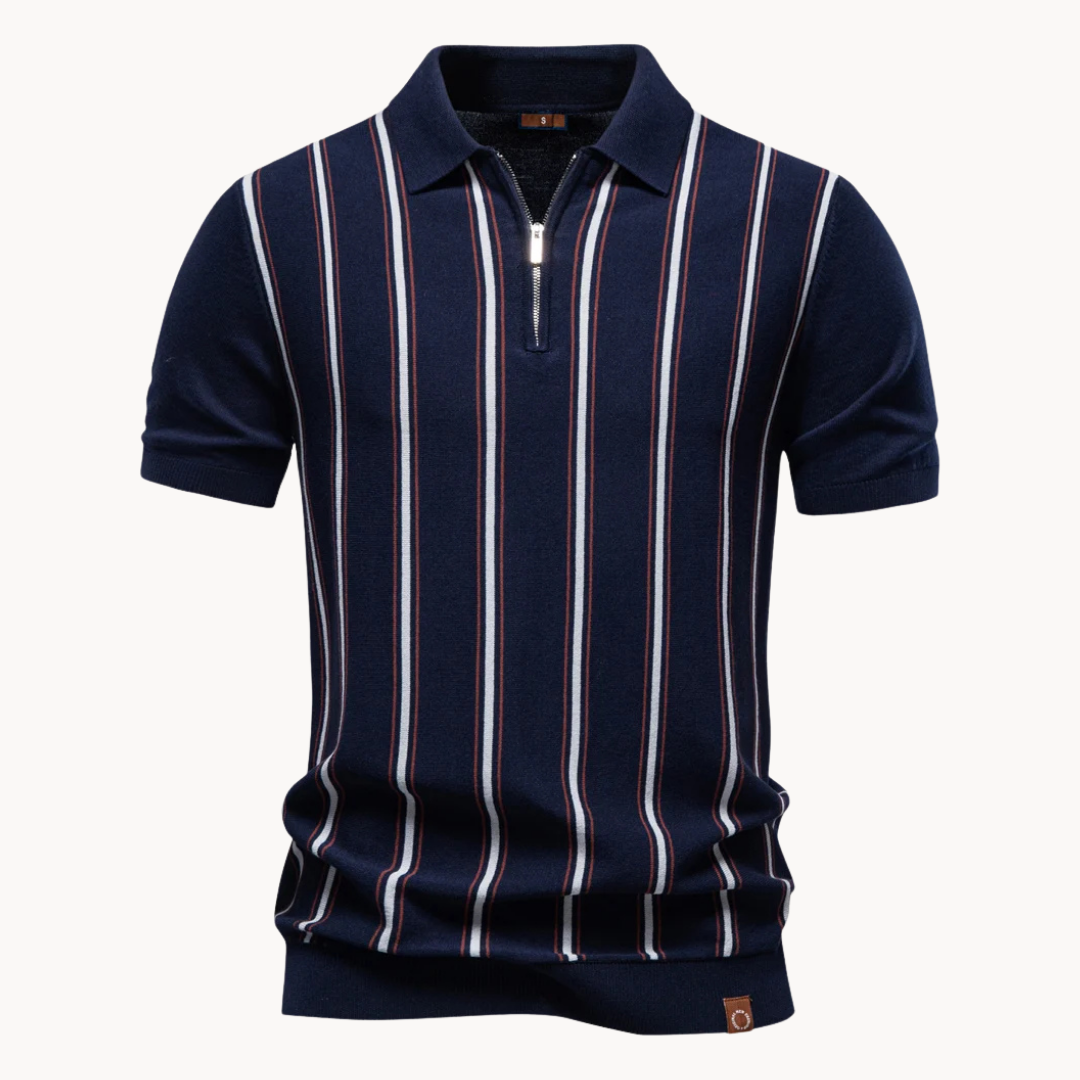 Enrico | Verfijnde Zip Polo