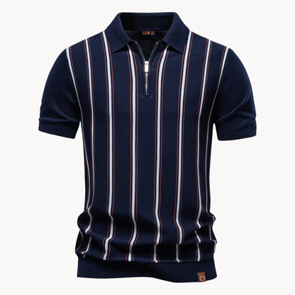 Enrico | Verfijnde Zip Polo
