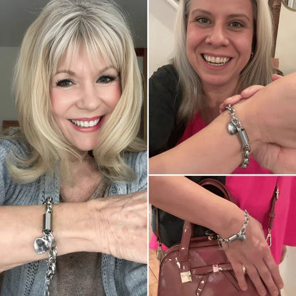 Luné® | Valentina — Gouden Hartjesarmband met Verfijnde Charms