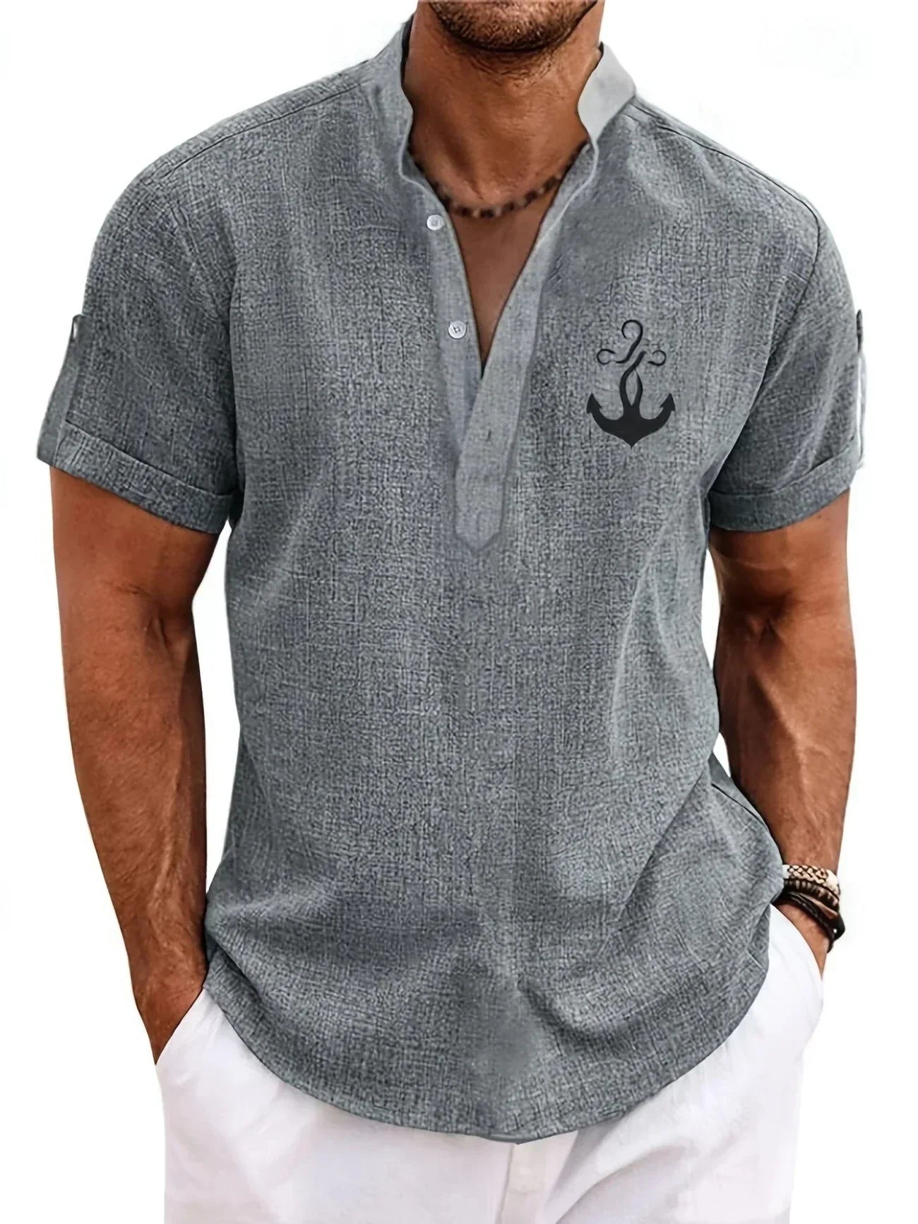 Zalecta | Moderne Polo met Opstaande Kraag