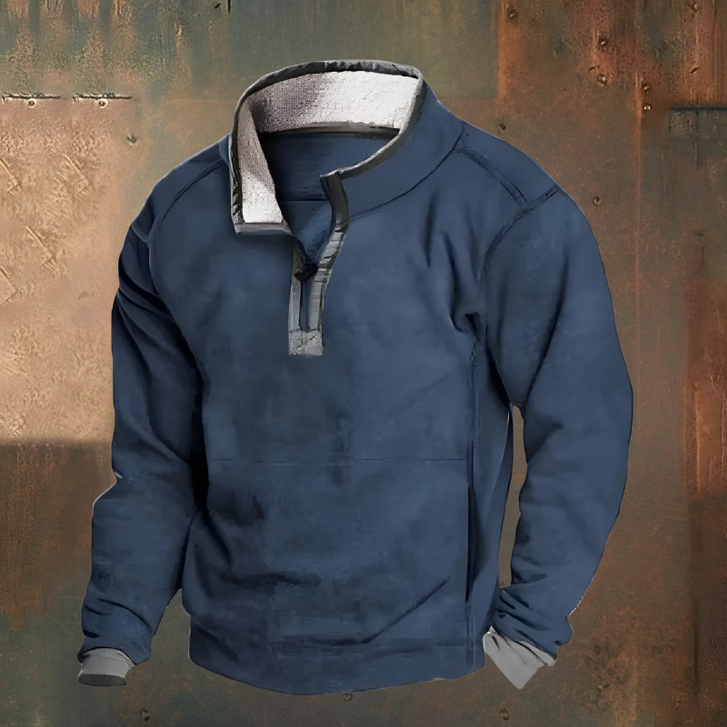 Roan™ | Casual Geborduurde Half Zip Trui