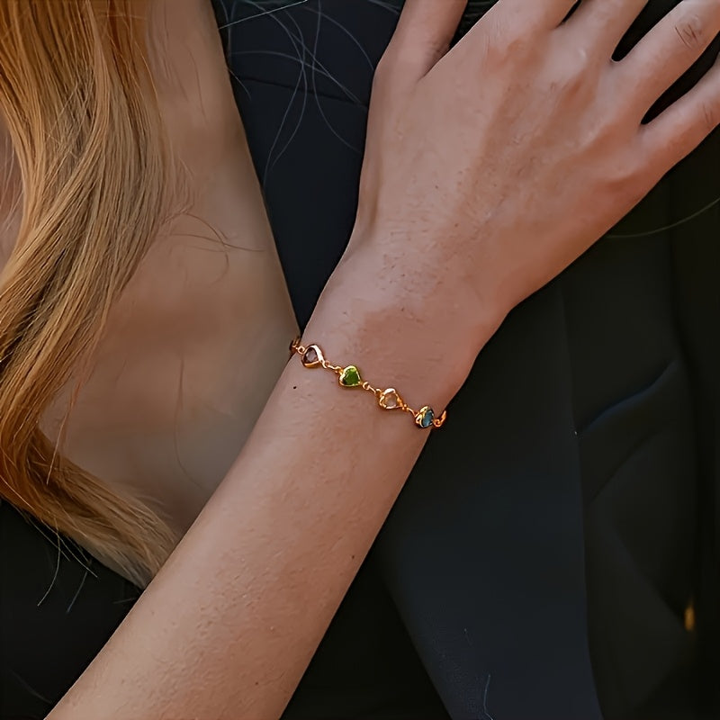 Luné® | Juliana — Elegante Hartvormige Armband
