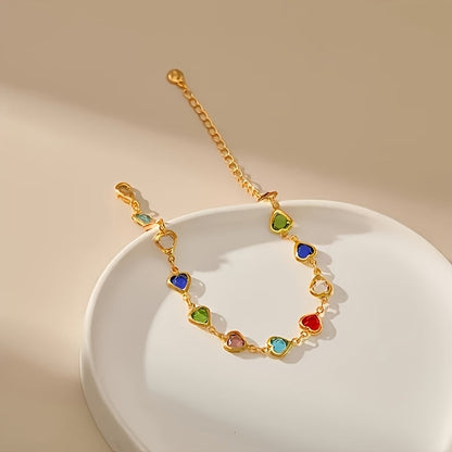 Luné® | Juliana — Elegante Hartvormige Armband
