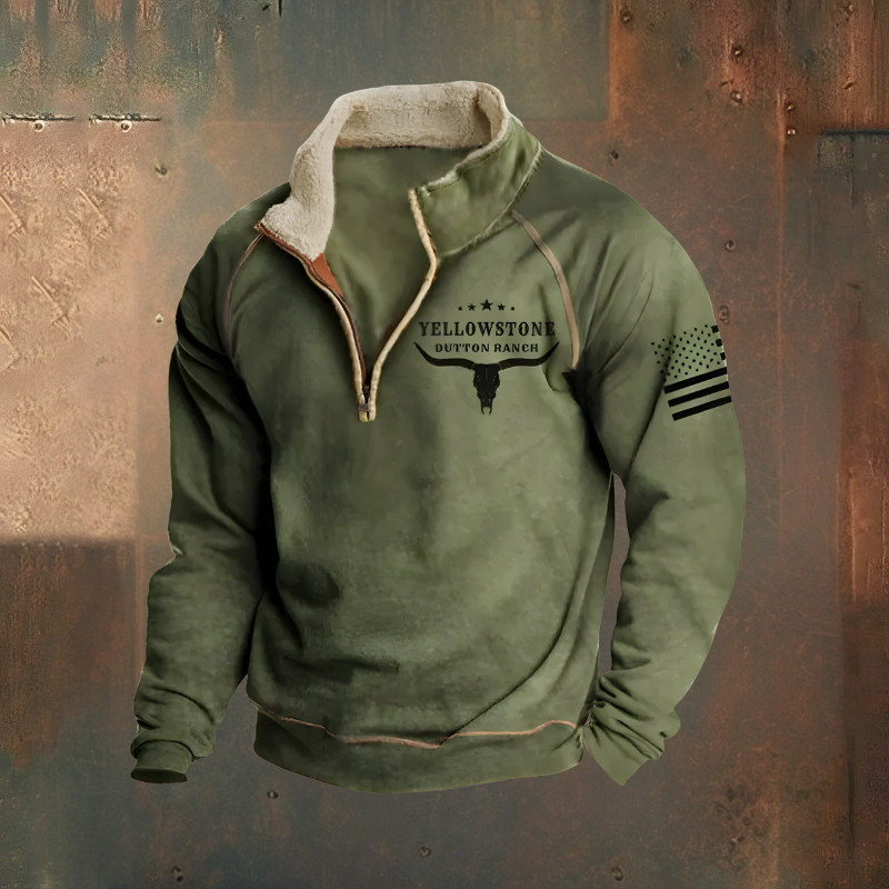 Roan™ | Casual Geborduurde Half Zip Trui