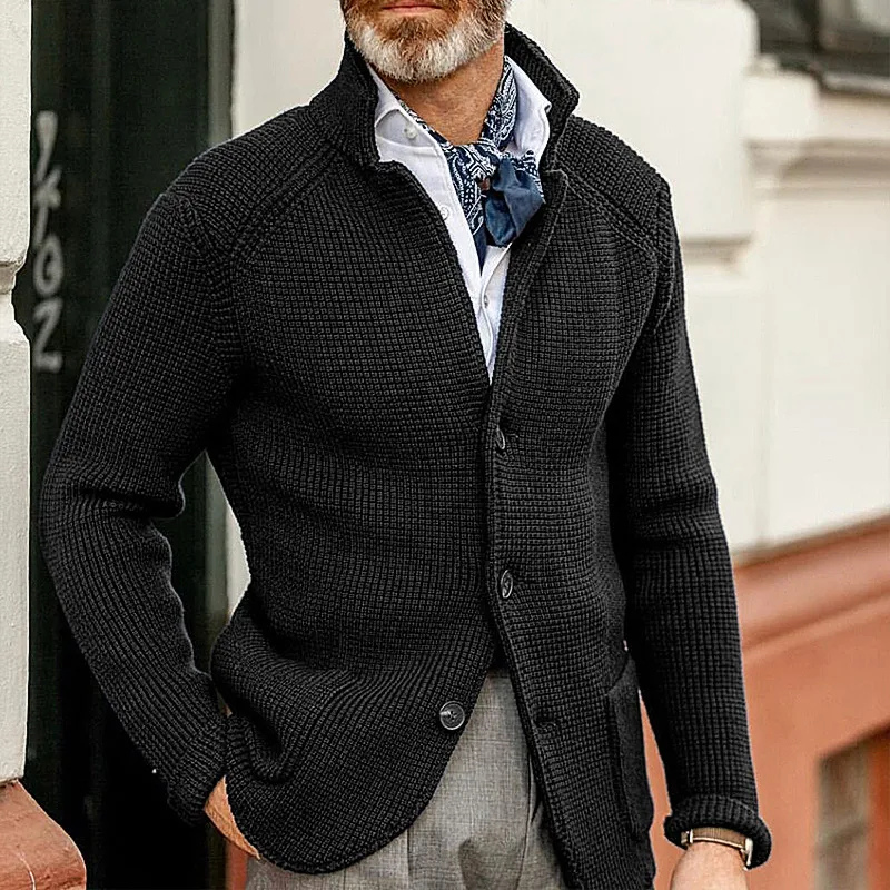 Kian™ | Elegante Geribde Gebreide Cardigan