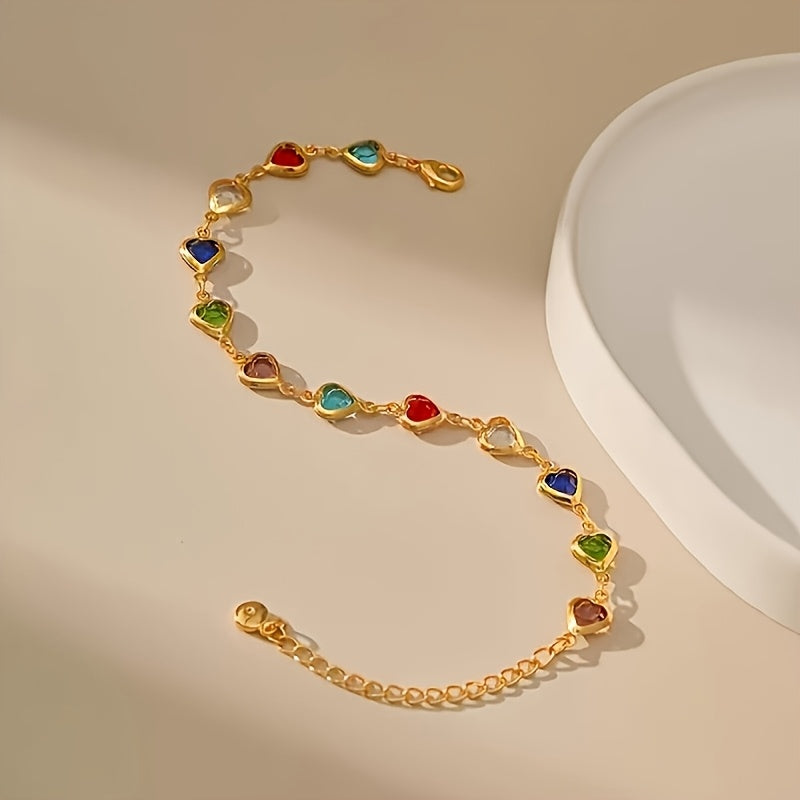 Luné® | Juliana — Elegante Hartvormige Armband