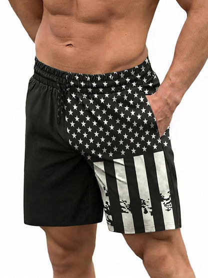 Quick-Dry Printed Swim Trunks with Compression Lining (US Only)
