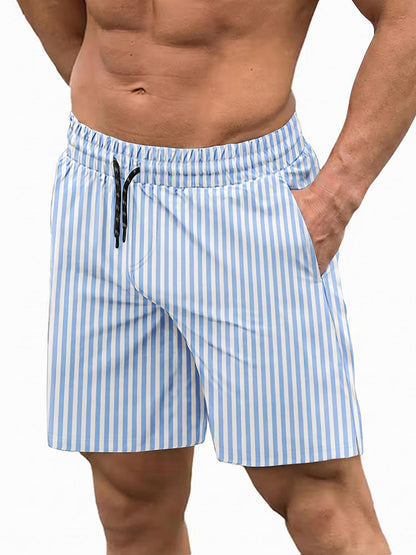 Quick-Dry Printed Swim Trunks with Compression Lining (US Only)