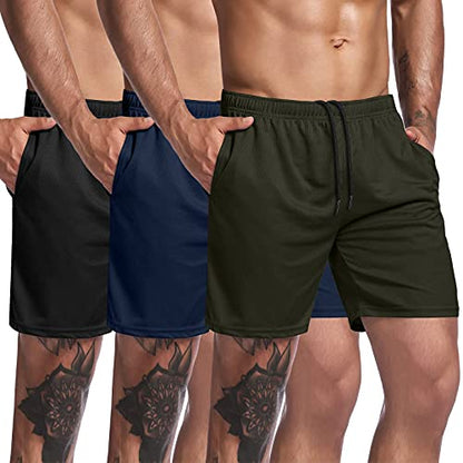 3-Pack Workout Shorts with Pocket (US Only)