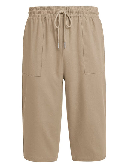 Casual Linen 3/4 Beach Yoga Shorts (US Only)