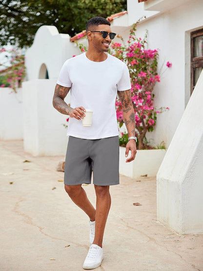 Casual Elastic Waist Shorts (US Only)
