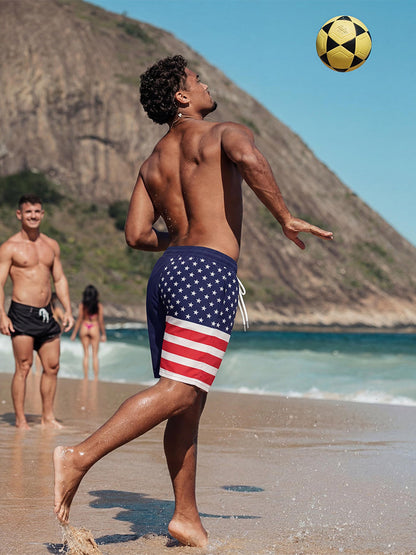 Stylish Printed Beach Swim Trunks (US Only)
