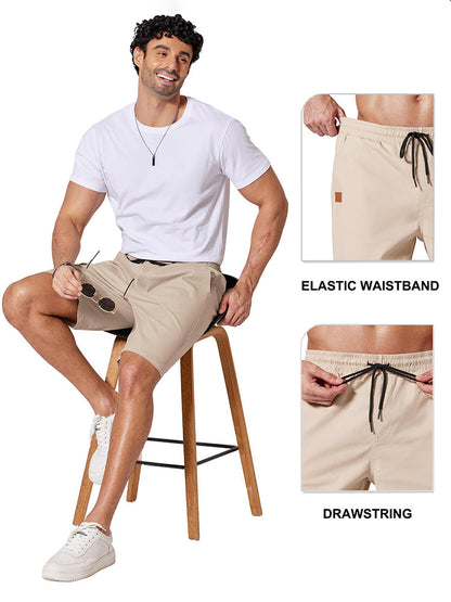 Casual Cotton Blend 9" Chino Shorts (US Only)