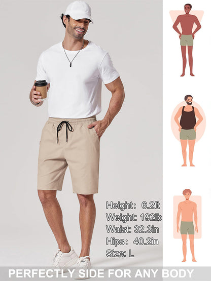 Casual Cotton Blend 9" Chino Shorts (US Only)