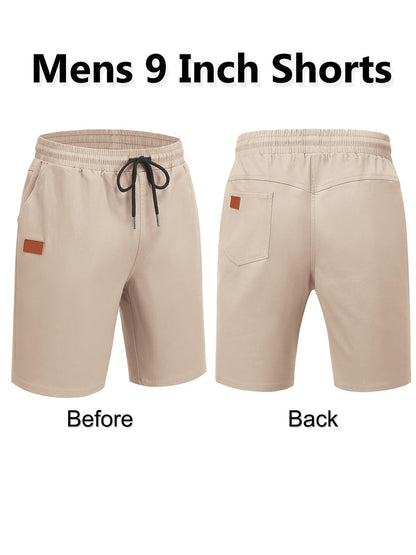 Casual Cotton Blend 9" Chino Shorts (US Only)