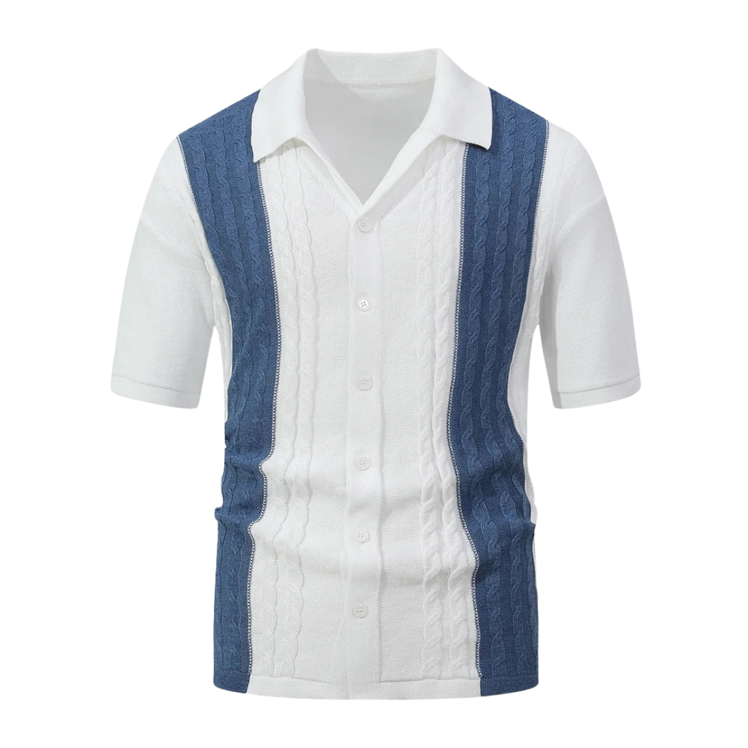 Luné® | Lucas — Gestreept Panel Shirt