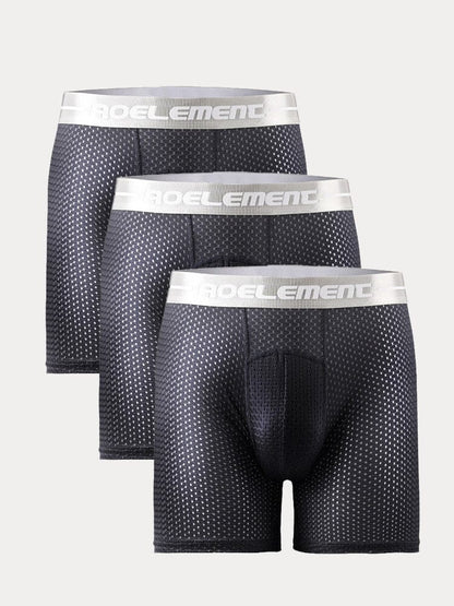 3-Pack Athletic Breathable Boxer Briefs