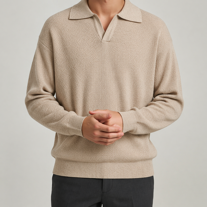 Luné® | Lorenzo — Luxe Gebreide Polo