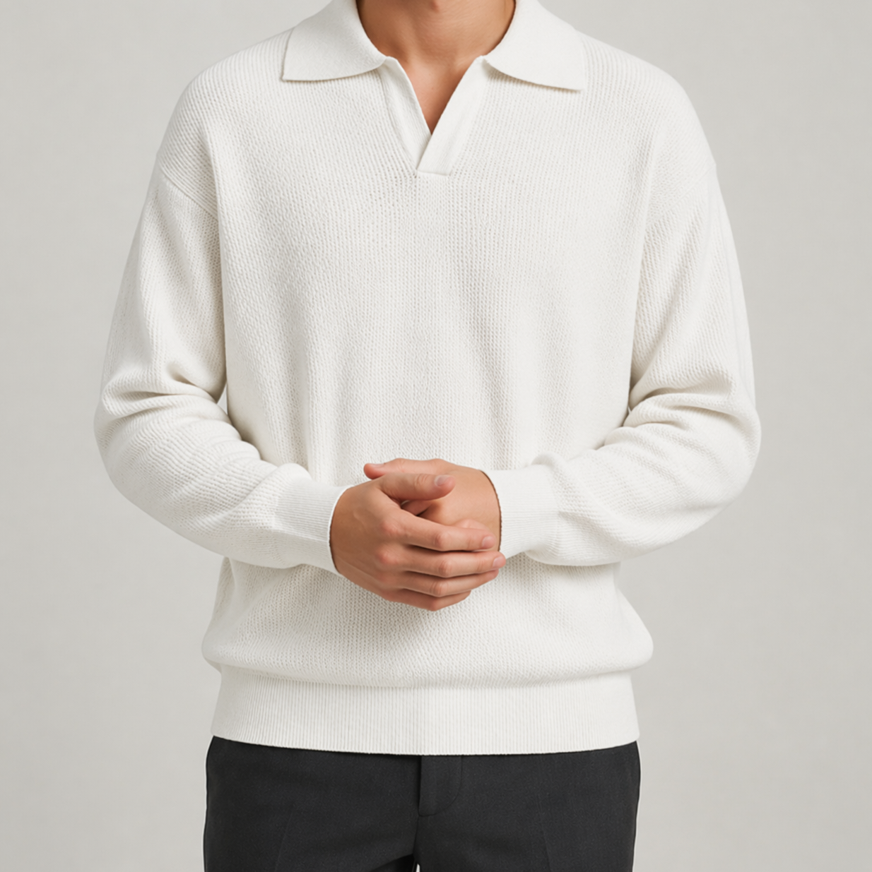 Luné® | Lorenzo — Luxe Gebreide Polo