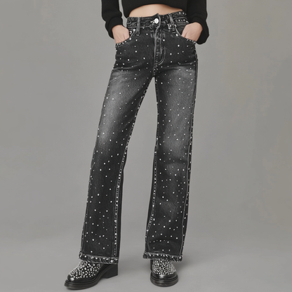 Luné® | Camille — Glamoureuze Glitter Jeans