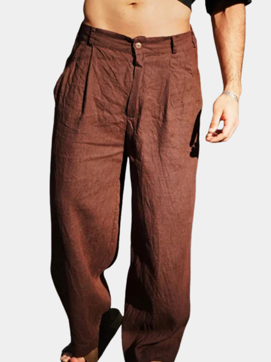 Heren Pantalon met Wijde Pijpen