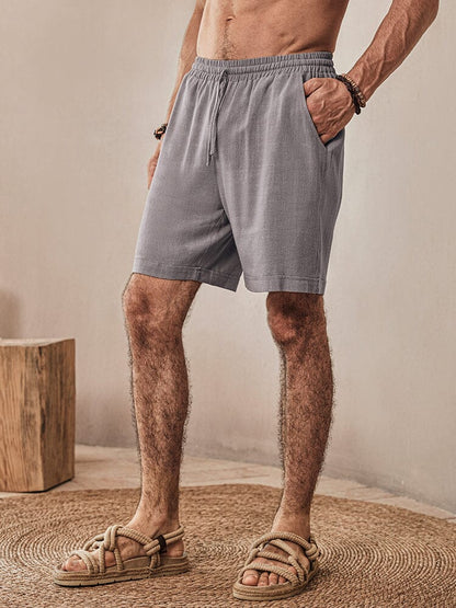 Casual Soft Linen Blend Shorts