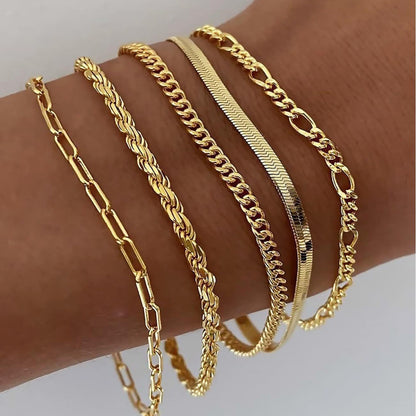 Luné® | Seraphina — Luxe Gouden Armbandenset
