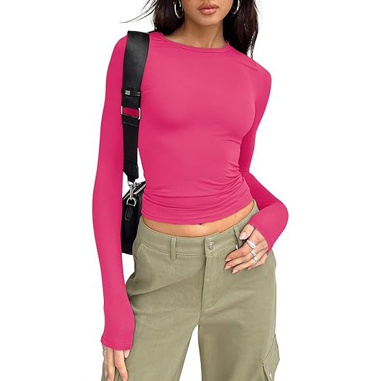 Luné® | Jill — Elegante Casual Top met Lange Mouwen & Ronde Hals