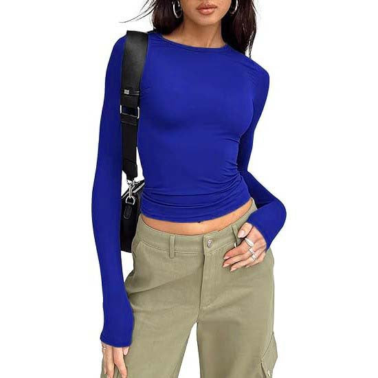 Luné® | Jill — Elegante Casual Top met Lange Mouwen & Ronde Hals
