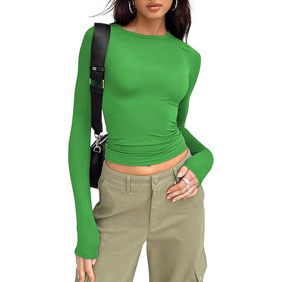 Luné® | Jill — Elegante Casual Top met Lange Mouwen & Ronde Hals