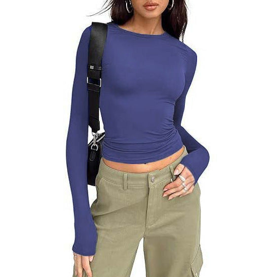 Luné® | Jill — Elegante Casual Top met Lange Mouwen & Ronde Hals