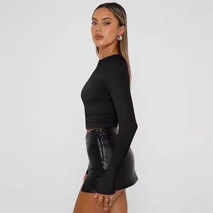 Luné® | Jill — Elegante Casual Top met Lange Mouwen & Ronde Hals