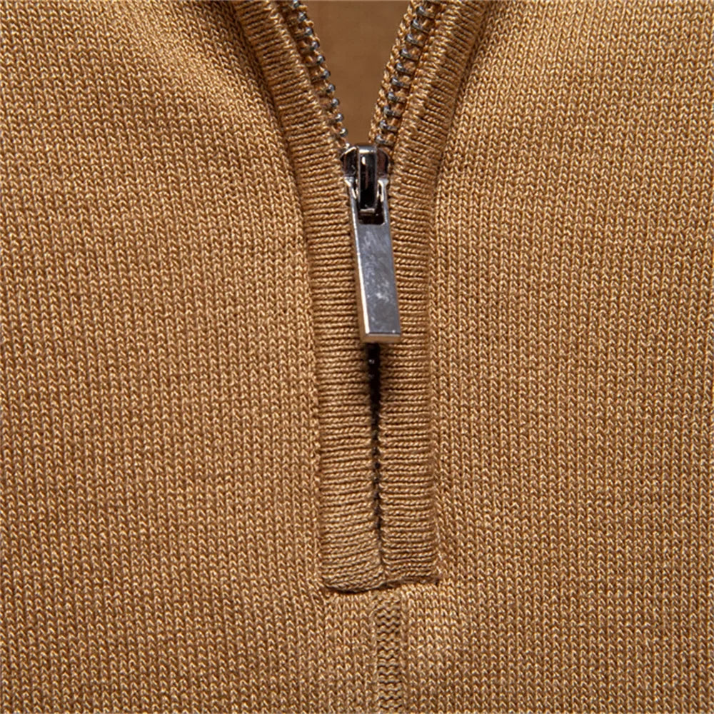 Luné® | Valentino — Moderne Herenpolo met Verfijnde Rits