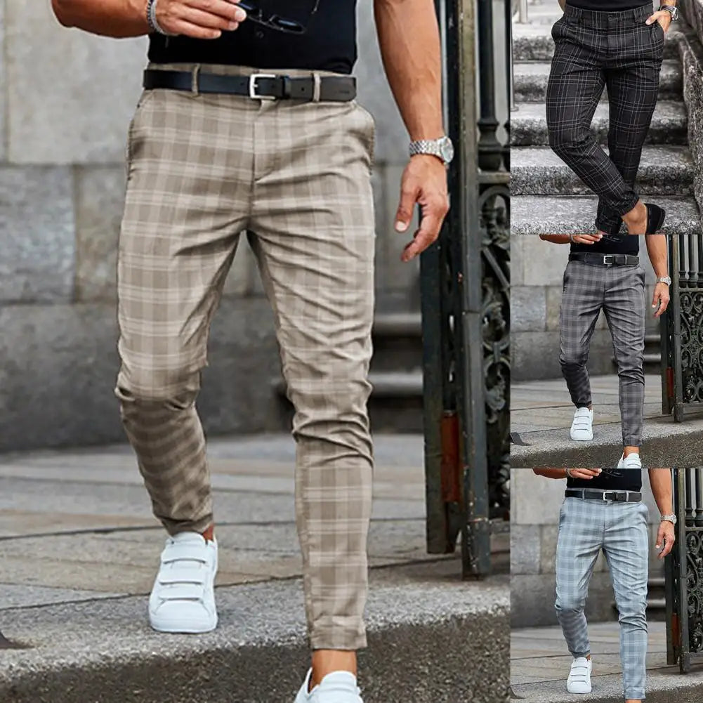 Luné® | Lucas — Geruite Herenbroek met Casual Uitstraling