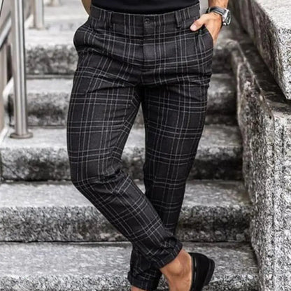 Luné® | Lucas — Geruite Herenbroek met Casual Uitstraling