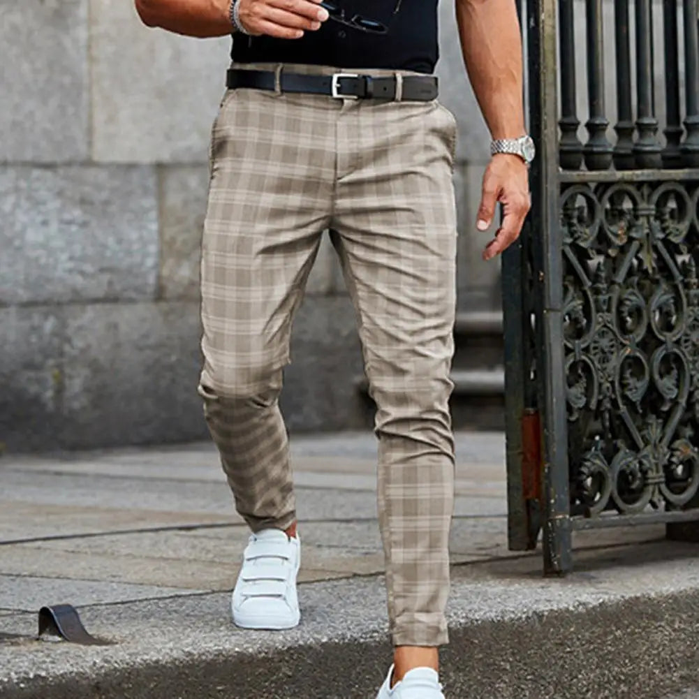 Luné® | Lucas — Geruite Herenbroek met Casual Uitstraling