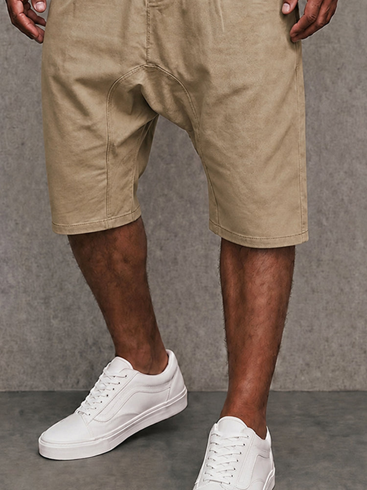 Casual 100% Cotton Drop Crotch Shorts