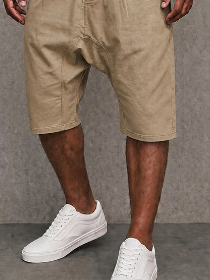 Casual 100% Cotton Drop Crotch Shorts