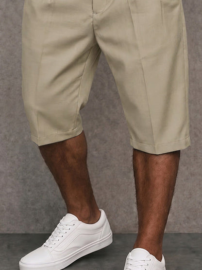 Smart Casual Summer Pinstripe Shorts