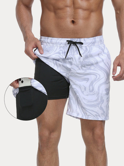 Vacation Ready Compression Lined Swim Trunks