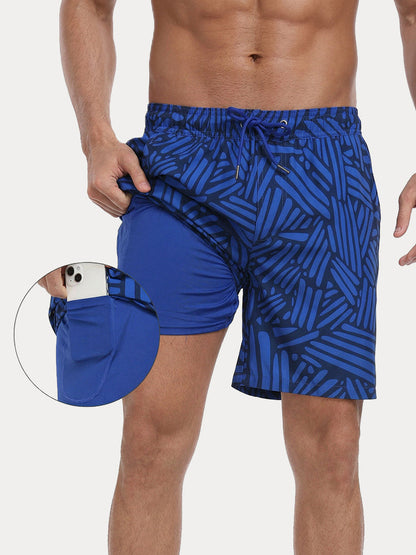 Vacation Ready Compression Lined Swim Trunks