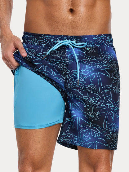 Vacation Ready Compression Lined Swim Trunks